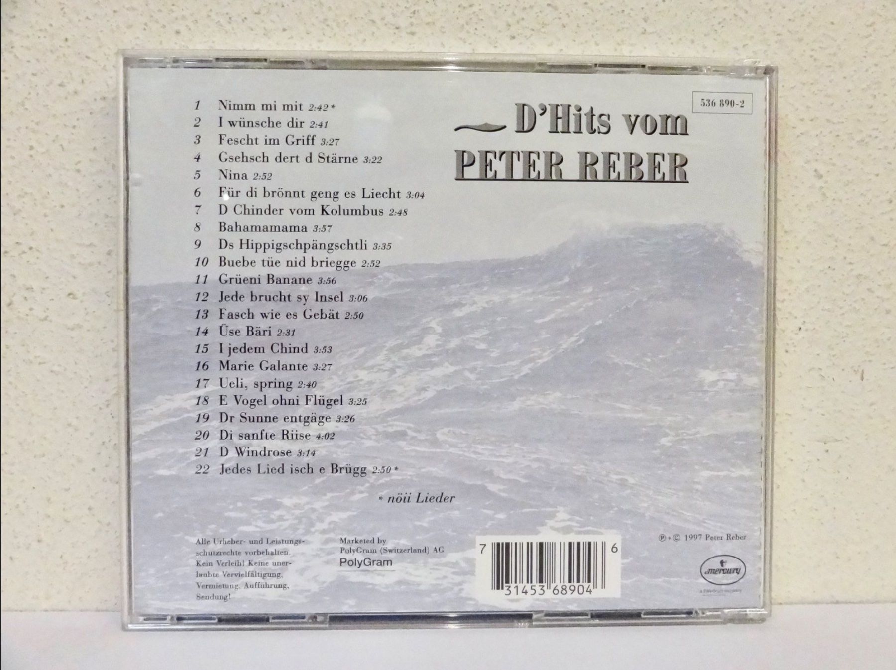 CDs: CD PETER REBER / D'HITS VOM PETER REBER – Neu (gemäss Beschreibung) aus Kerzers von djstarsky73 1