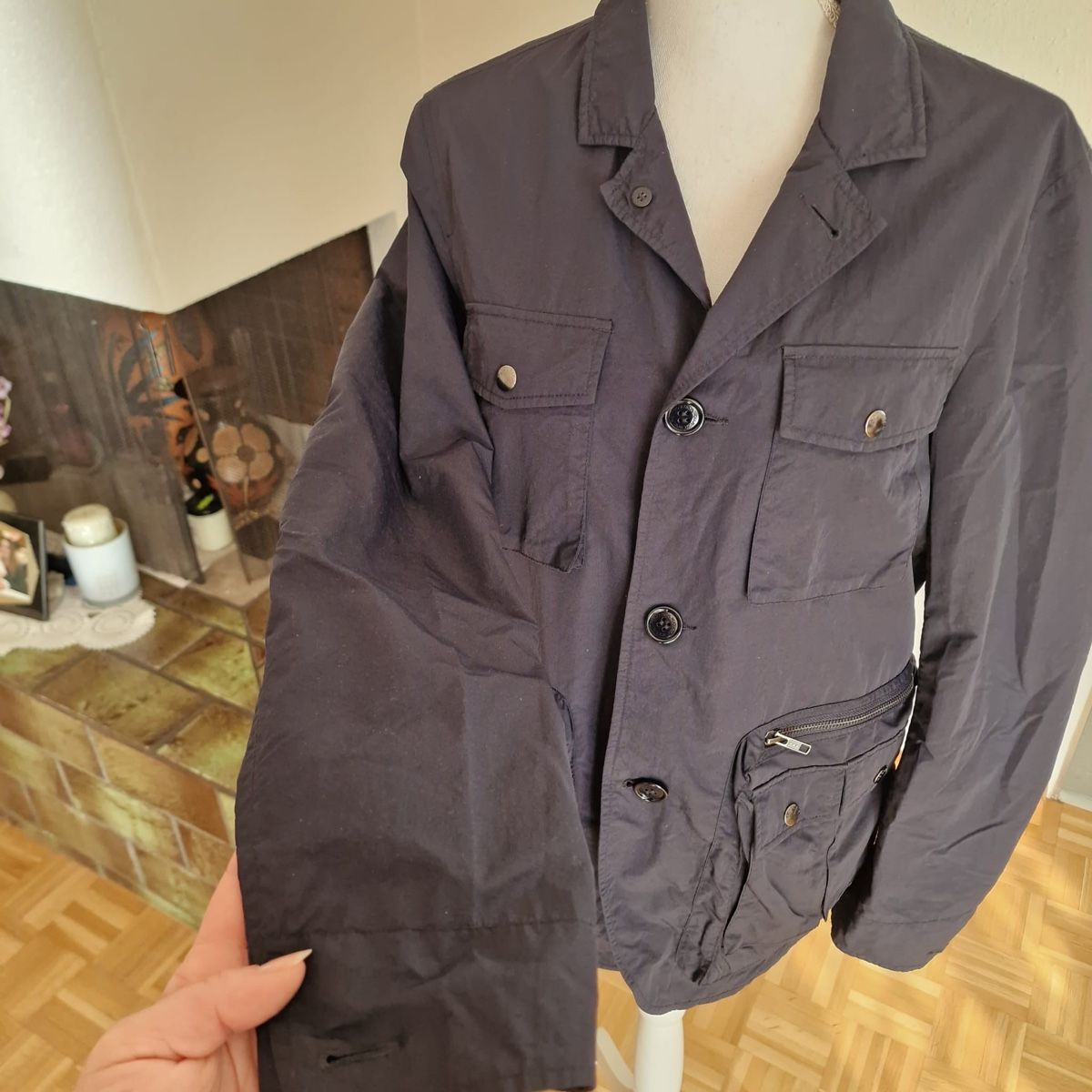 Woolrich Mäntel: Woolrich Übergangsjacke Herren Gr. M, Navyblau – Gebraucht aus St. Gallen von mania03