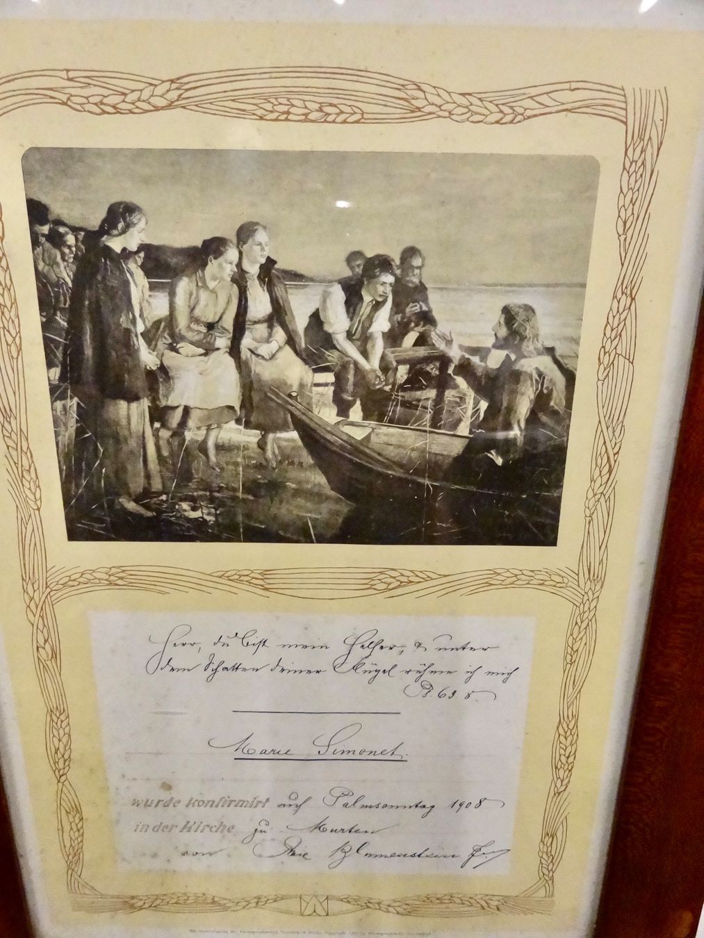 Foto & Immagini: Erinnerung an Konfirmation 1908 Konfirmationsbild – Usato da Kerzers venduto da zimmergruen 1