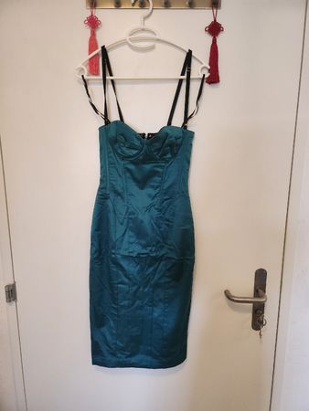 D&G designer corset-style Emerald dress