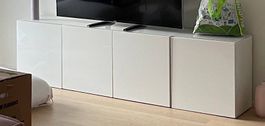 Besta IKEA mit Glasplatte
