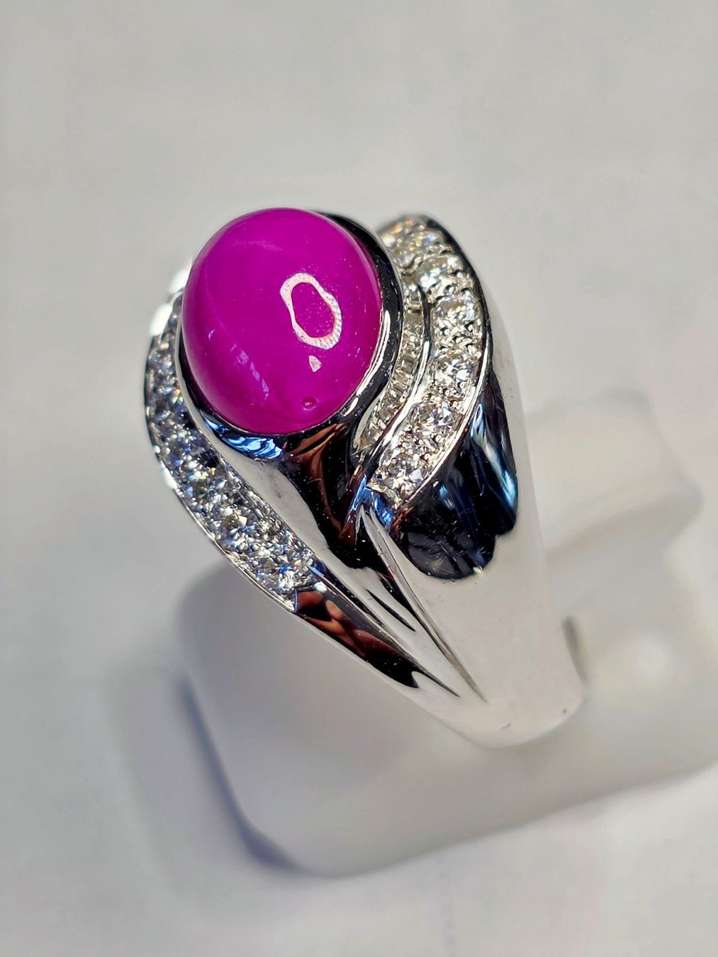 Anelli: Stern Rubin Silber Fingerring – Nuovo (secondo la descrizione) da Zürich venduto da benedikt12 2