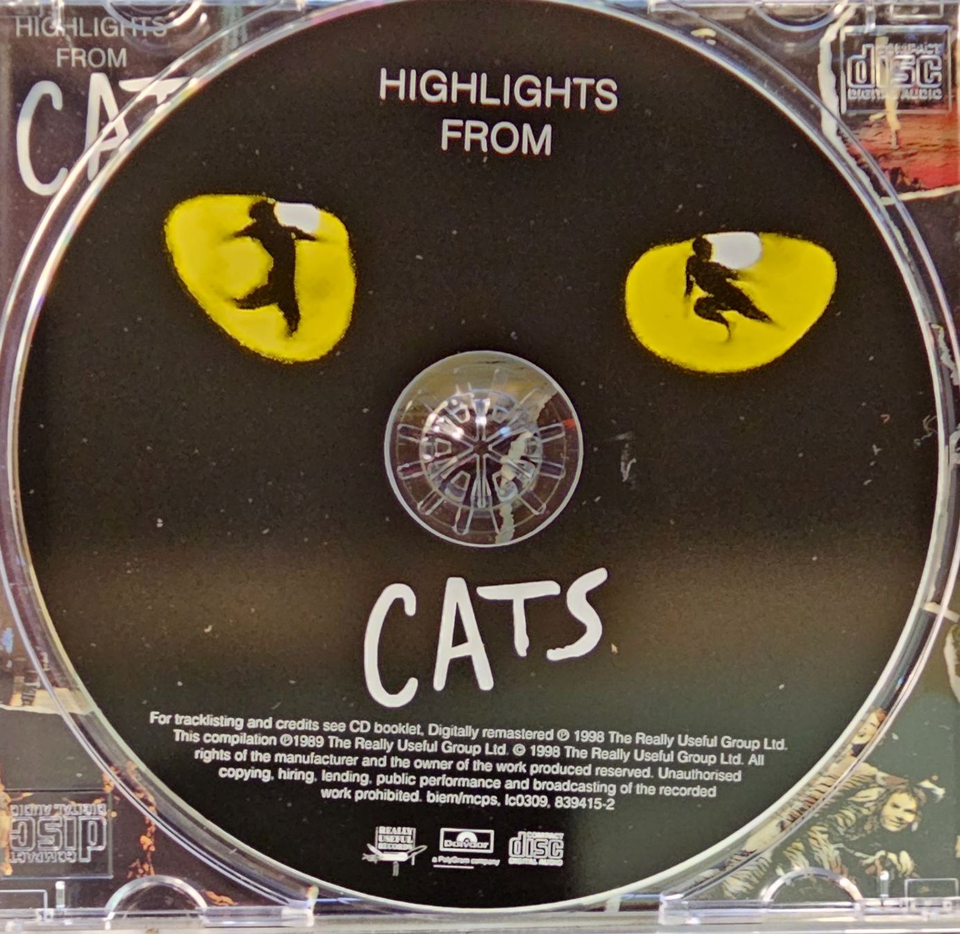 CD: Andrew Lloyd Webber – Highlights From Cats – Usato da Wahlen b. Laufen venduto da Cg10 1
