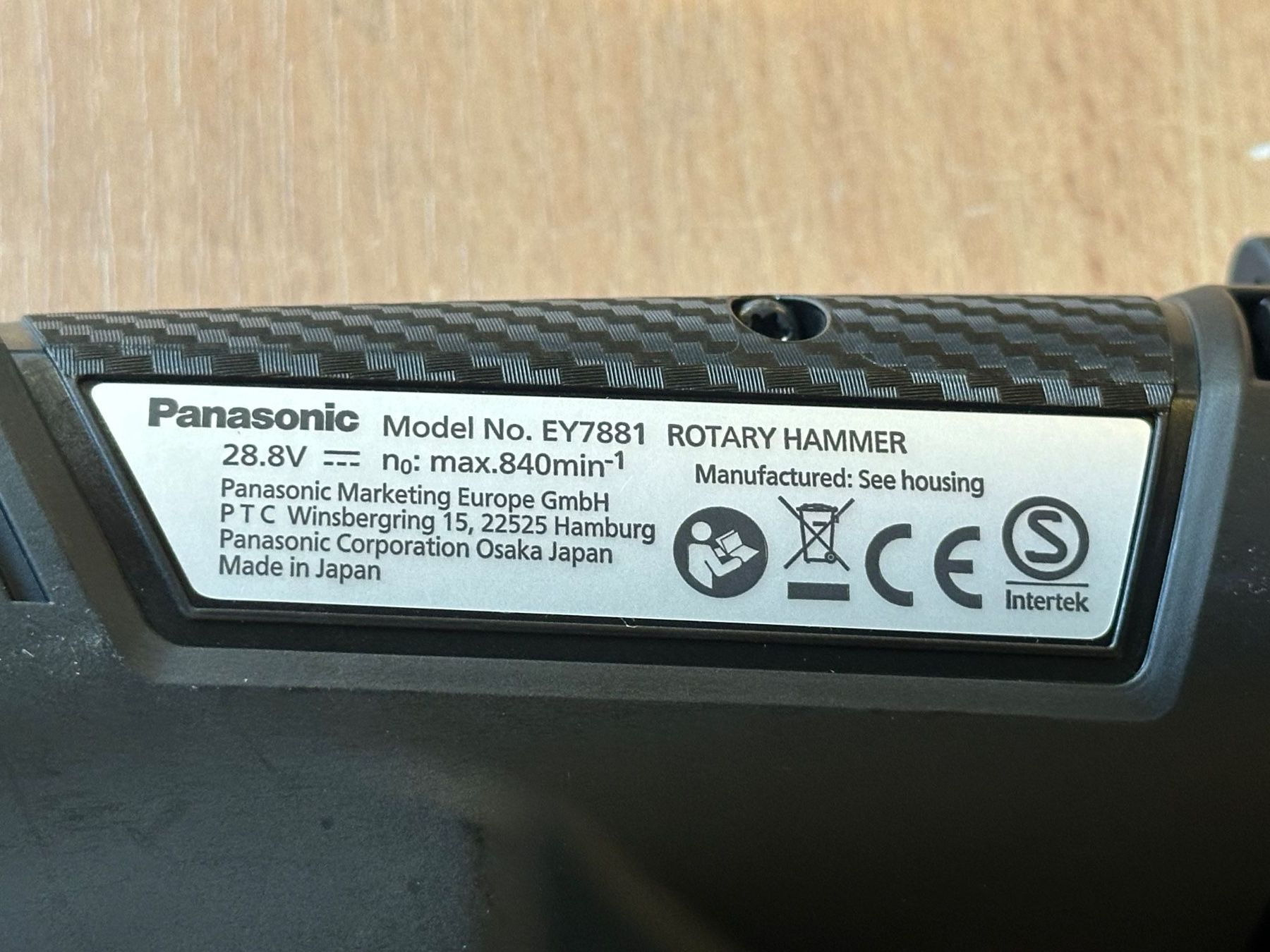 Panasonic Trapani: Akku Bohrhammer Panasonic 7881PC – Nuovo (secondo la descrizione) da Uetendorf venduto da Revotool 2