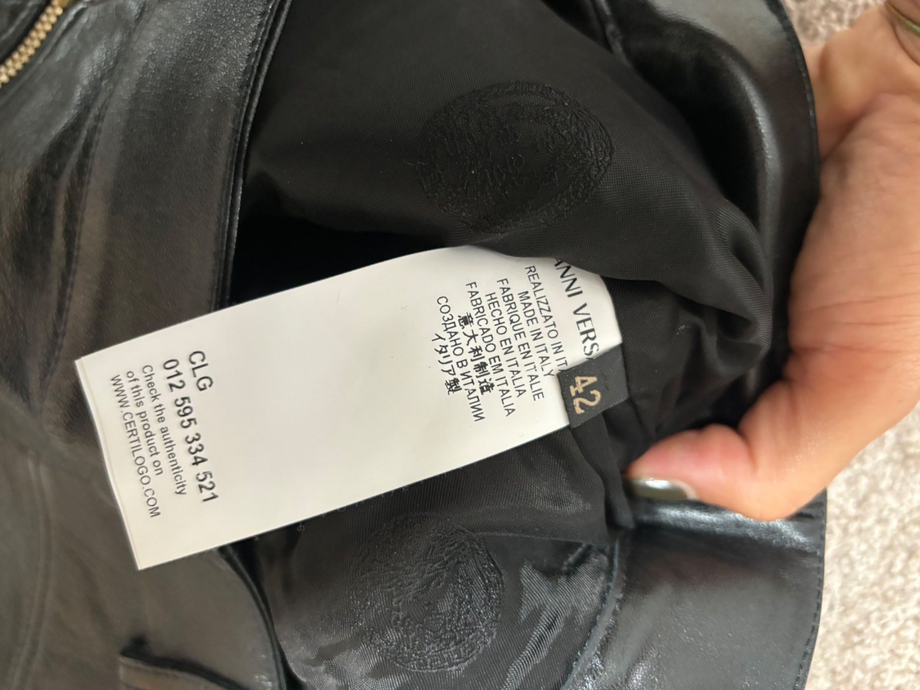 Versace Pantaloni: Versace Lederhose, neu, Gr.IT 42 – Nuovo (secondo la descrizione) da Zürich venduto da fab.gr 4