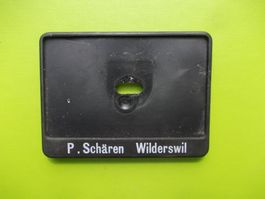 Velonummernhalter Velohändler Schären Wilderswil