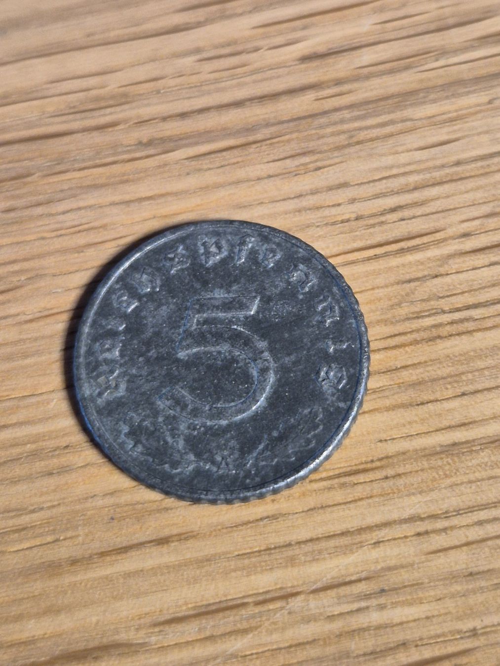 Alle Münzen: Drittes Reich - 5 Reichspfennig 1941 A – Gebraucht aus Mels von Goldenfalcon 1