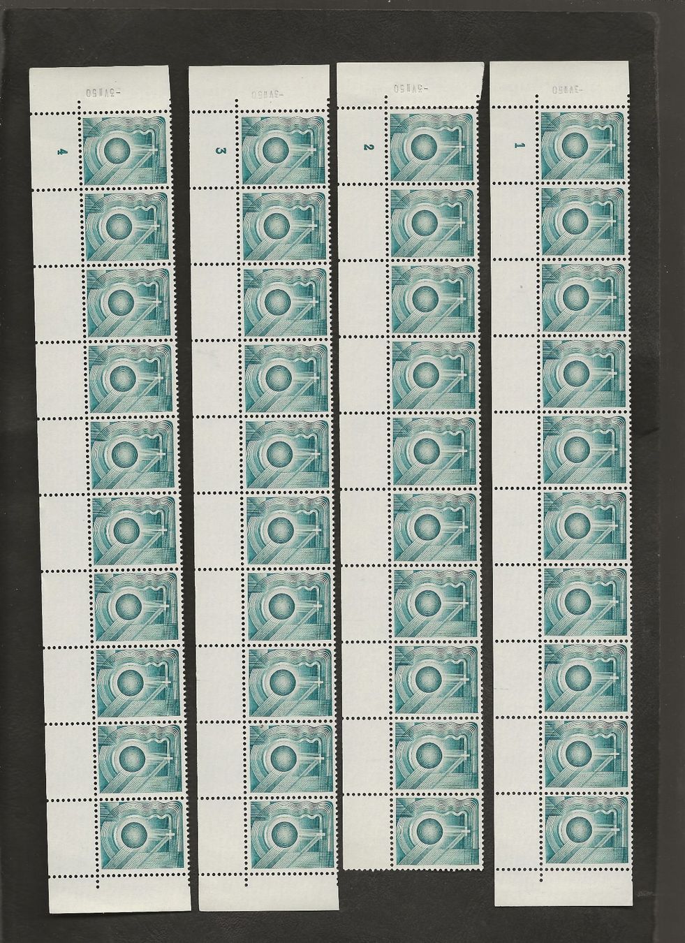 Alle Briefmarken: 1958 Schweiz Versuchsdruck – Gebraucht aus Au ZH von xelagreb01