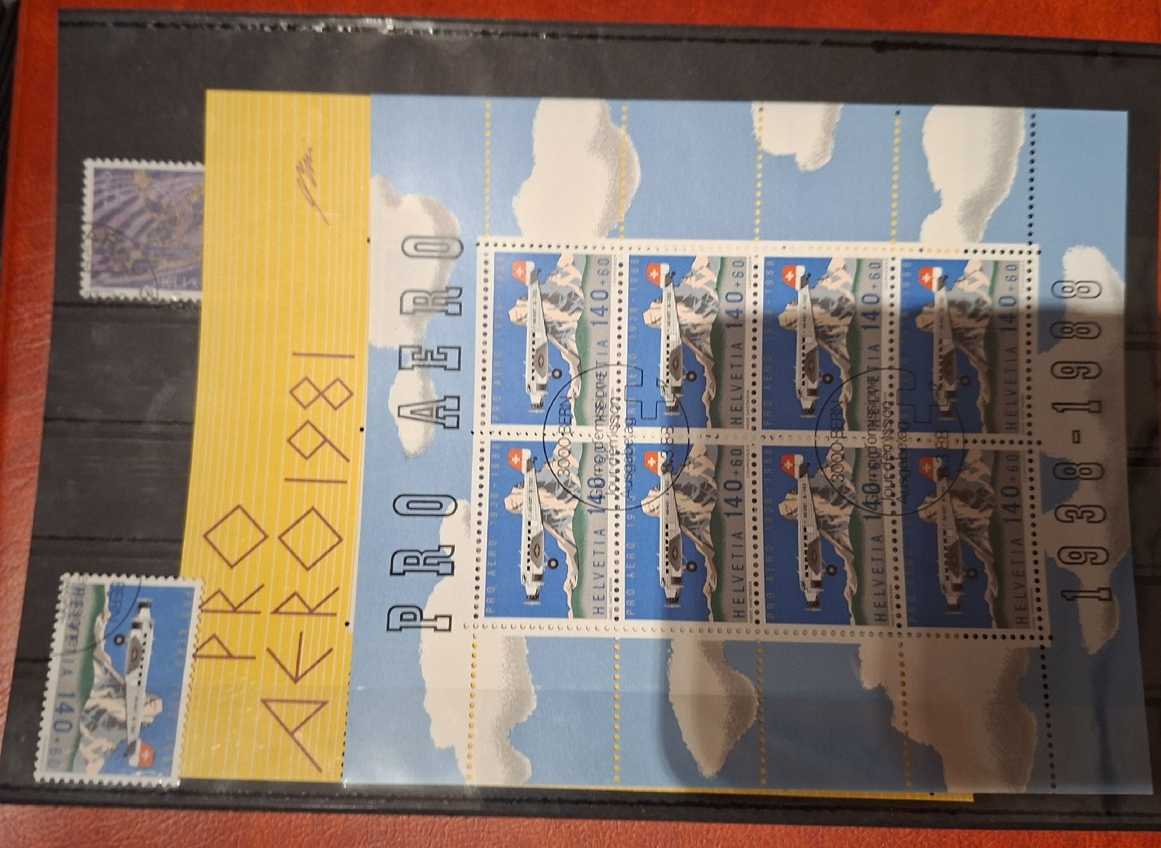 Tutti i francobolli: Pro Aero kleinbögen 1981 / 1988 – Usato da Balgach venduto da SIMEON27
