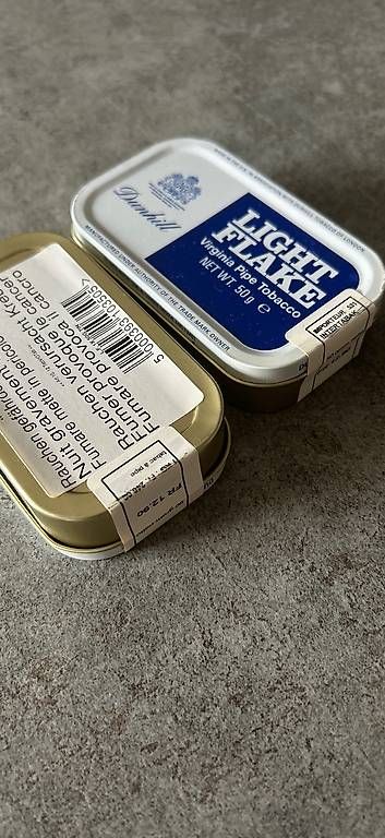 Dunhill Tabak: Dunhill Light Flake Pfeifen Tabak – Neu und originalverpackt aus Aarwangen von Switzerland74 1
