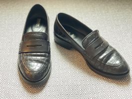 GEOX Respira Leder Damenschuhe Loafer 40