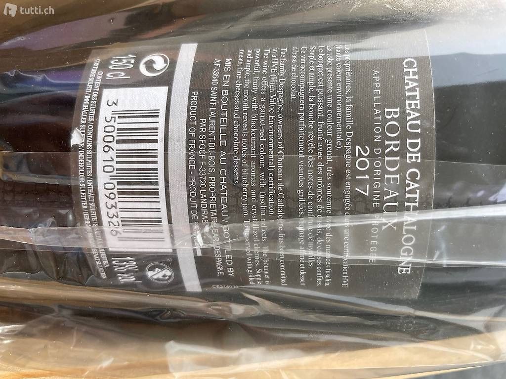 Vino: Château de Cathalogne Bordeaux Rouge 2017 – Nuovo e nell'imballaggio originale da Klingnau venduto da Quasimondo 2