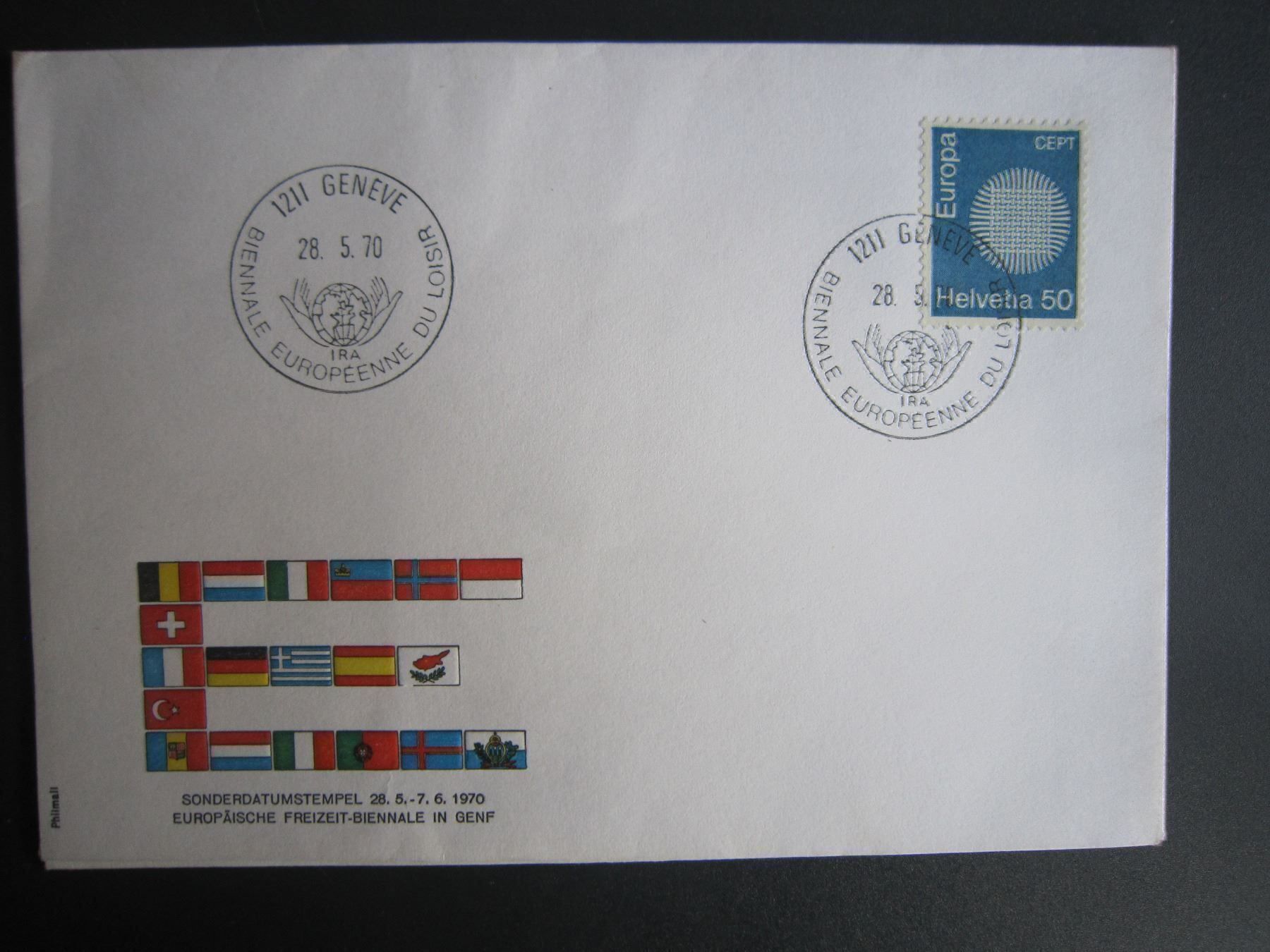 Alle Briefmarken: DEUX FDC SPECIAUX 1968 et 1970 – Gebraucht aus Grand-Lancy von Jc42 2