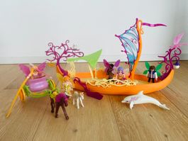 Playmobil Feen-Schiff und Feen-Kutsche