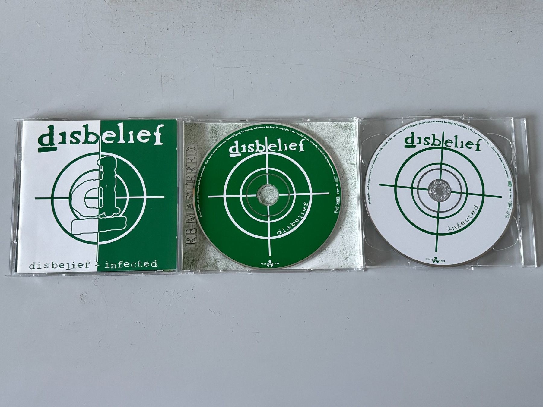 CD: DISBELIEF Same / Infected 2CD Death Metal 2005 – Usato da Wiedlisbach venduto da Andrisa