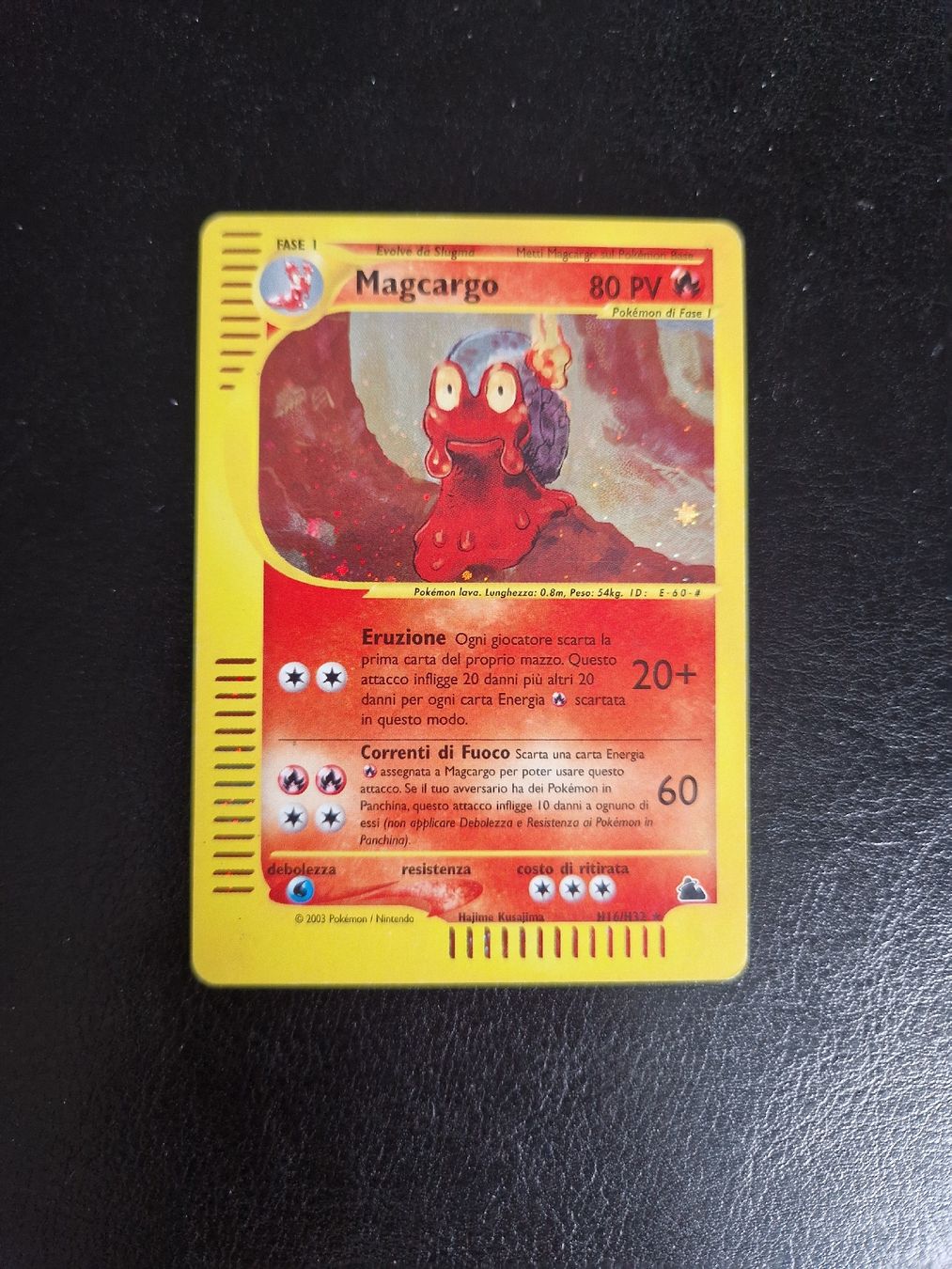 Pokémon Carte collezionabili: Macargo skyridge  – Nuovo (secondo la descrizione) da Giubiasco venduto da MrGru1992