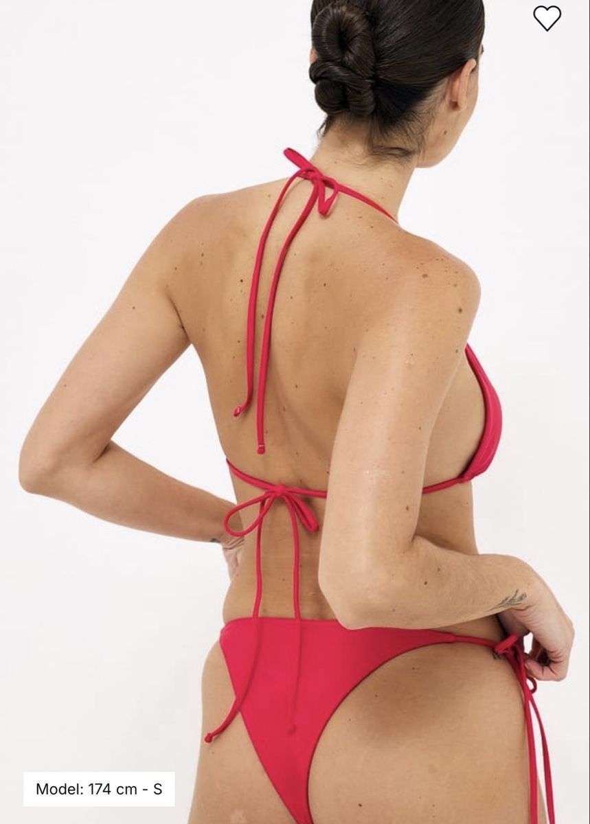 Costumi da bagno & Bikini: NA-KD Side Tie Bikini Panty rot – Nuovo e nell'imballaggio originale da Frick venduto da van_75yb 1