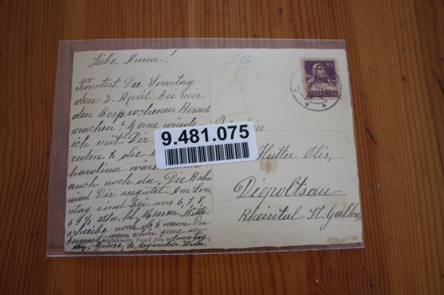 Cartoline postali: Magdenau St. Verena – Usato da Altstätten SG venduto da sulim 1