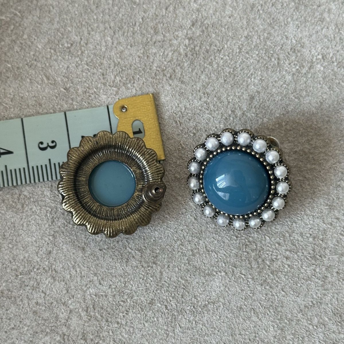 Orecchini pendenti & Orecchini a lobo: Perlen und Türkis Ohrstecker Vintage – Usato da Givisiez venduto da dor_xb9k 1