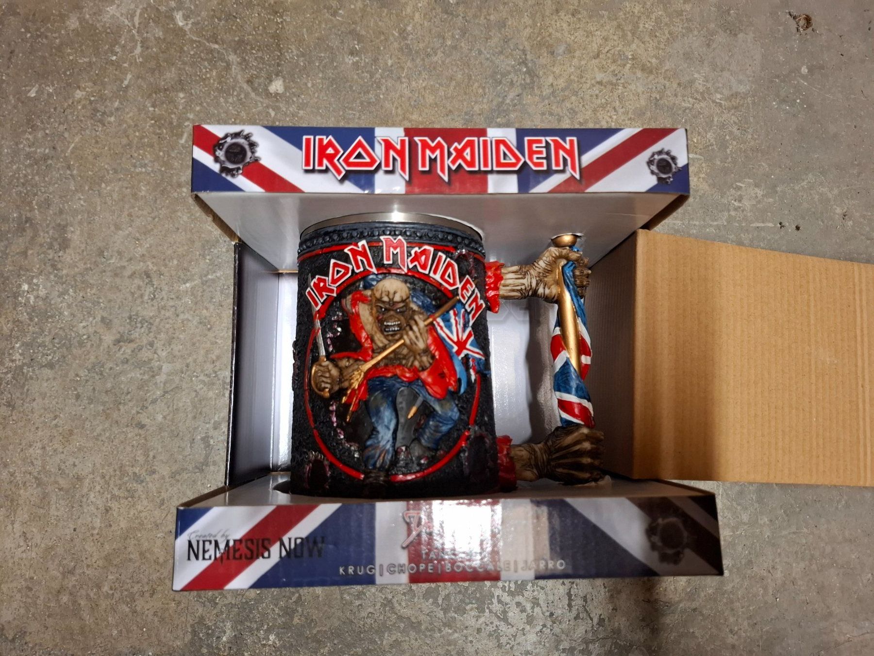 Bicchieri: Iron Maiden - The Trooper Beerstein – Nuovo e nell'imballaggio originale da Onex venduto da kal_b2w8