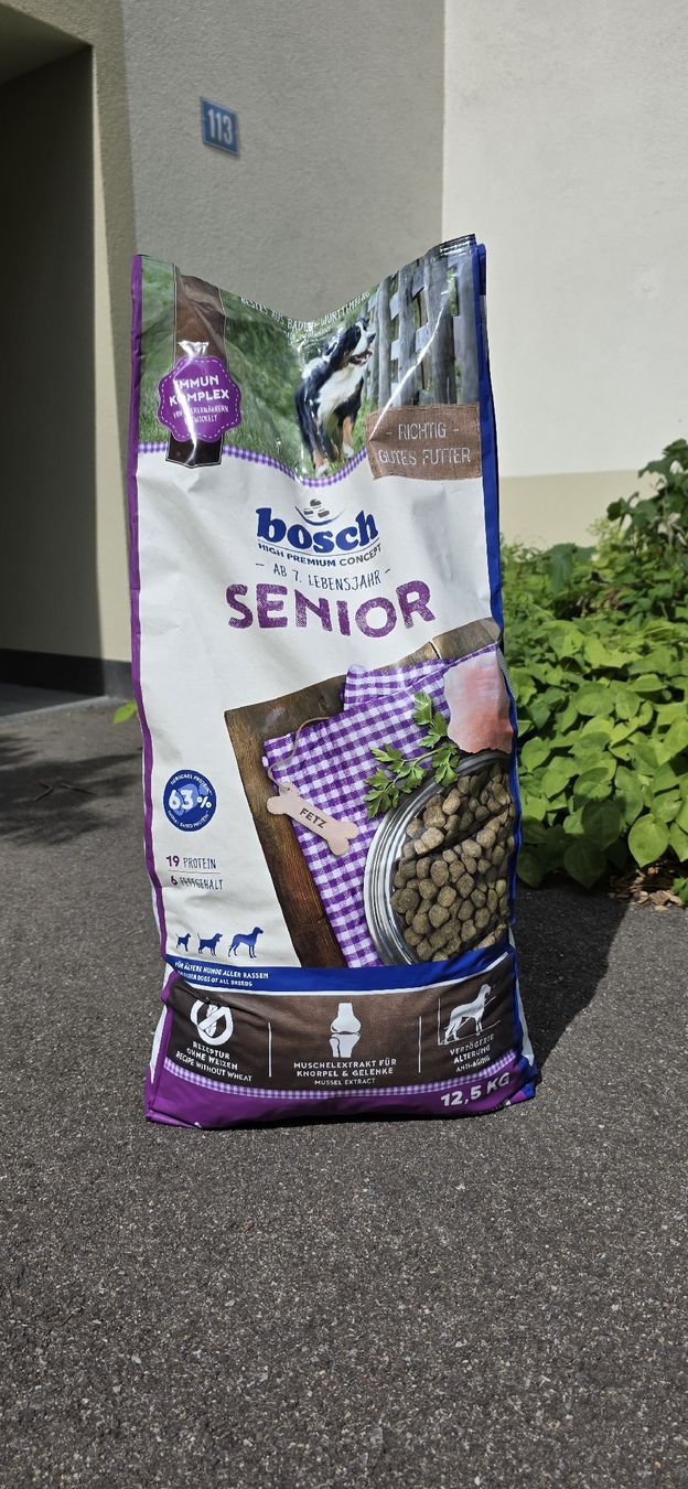 Futter: Hundefutter Bosch senior 12,5 kg – Neu und originalverpackt aus Zürich von Skipper64