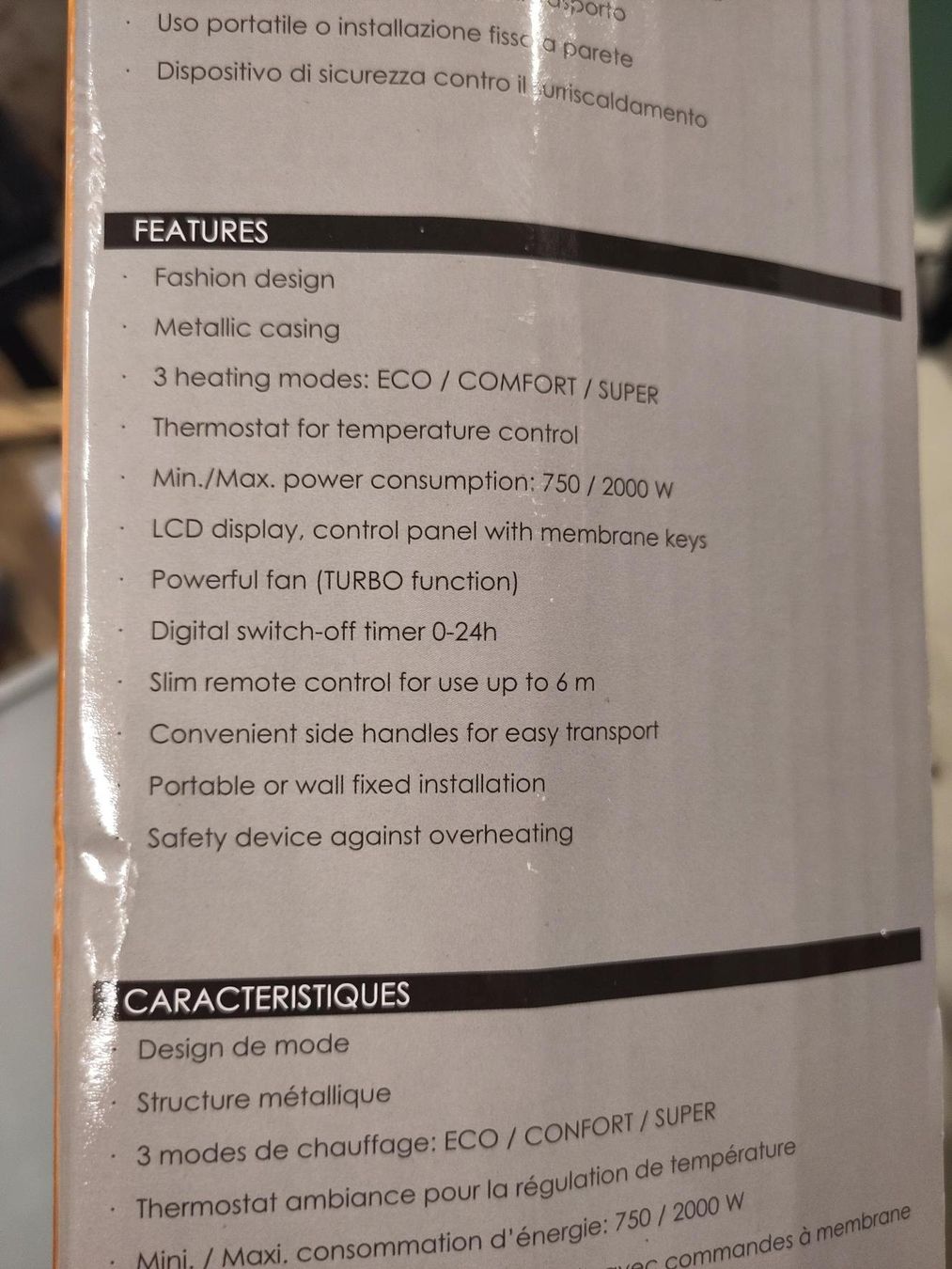 Radiateurs: Konvektionsheizung 2000W Argo Soul Digit – D'occasion à Cham par QS-Service 2