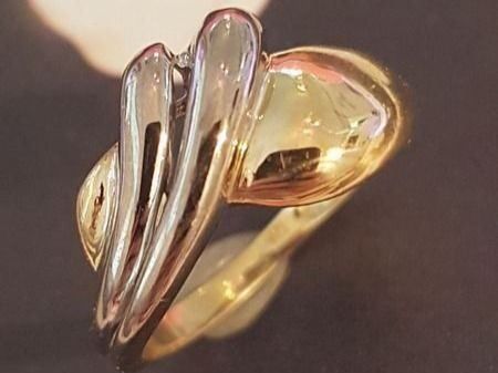 Anelli: Toller 750 Weiss- und Gelbgoldring – Nuovo (secondo la descrizione) da Unterägeri venduto da Altgoldschmuck 2