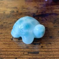 ✲ Larimar Schildkröte ✲ 26mm /12g Handgeschnitzt aus der DOM