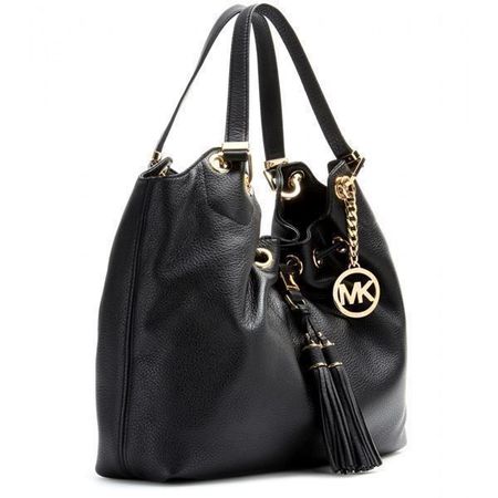Original Michael Kors Handtasche schwarz Leder Tasche CAMDEN