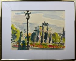 Neu! Aquarell "Hans Wullschleger", signiert, dat.
