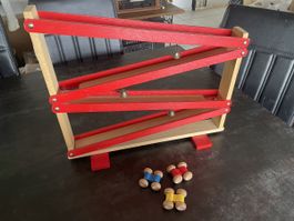 Jouet Ancien en Bois Petites Voitures