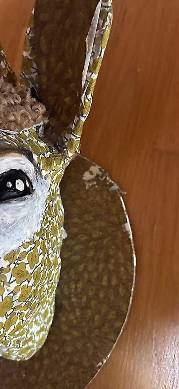 Statuette: Cooler Papier- mâché Esel als Deko L: 49cm – Usato da Basel venduto da Joshy03 2