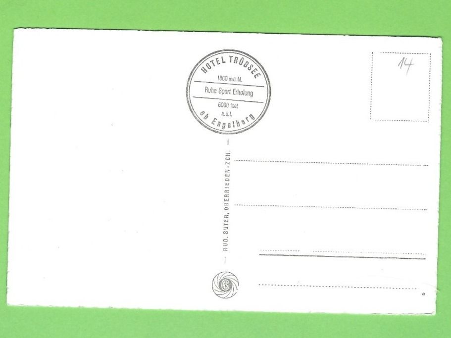 Cartoline postali: Hotel Trübsee mit Bitzistock – Nuovo (secondo la descrizione) da Zürich venduto da t24_de 1