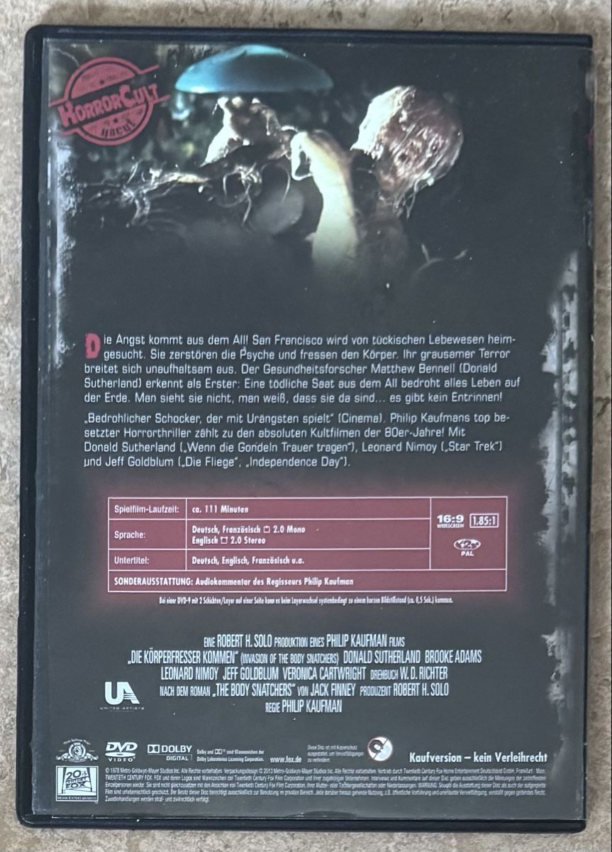Tous les DVDs: DIE KÖRPERFRESSER KOMMEN  – Neuf (Voir description) à Dietikon par AndreaSch01 1