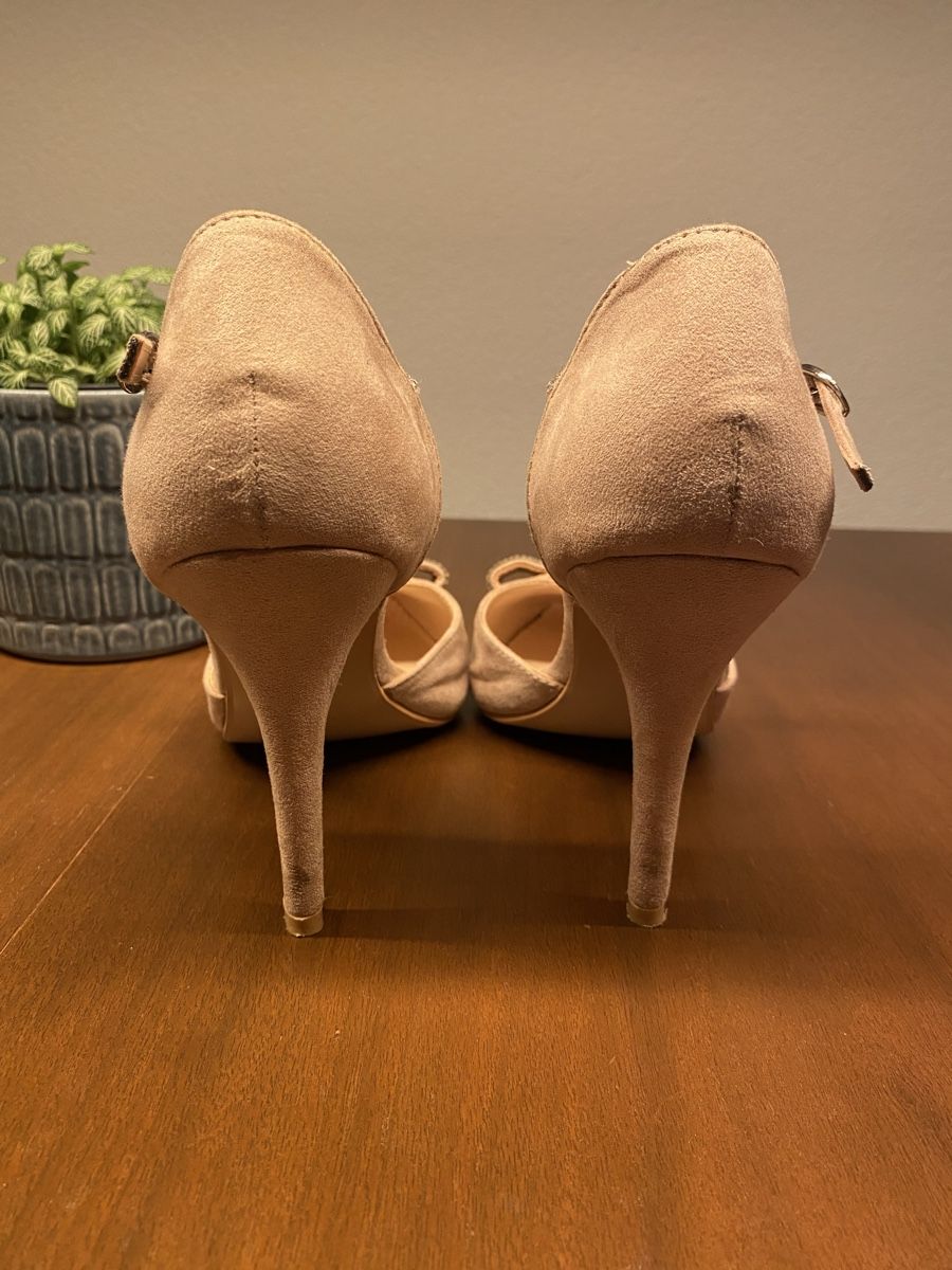 Scarpe da donna: Glitzer High Heels, Tulipano, beige, Gr. 38 – Usato da Zumikon venduto da leskel 1