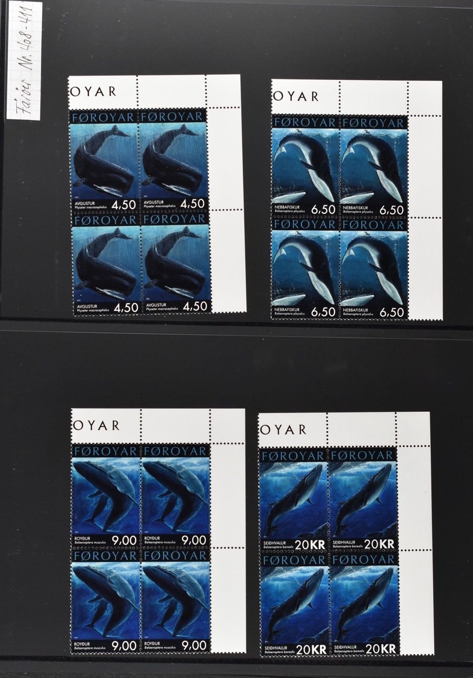 Tous les timbres: FÄRÖER INSELN, SUPER SAMMLUNG VIERERBLOCKS 1987-2007 POSTFR. – D'occasion à Wetzikon ZH par Philimpex 5