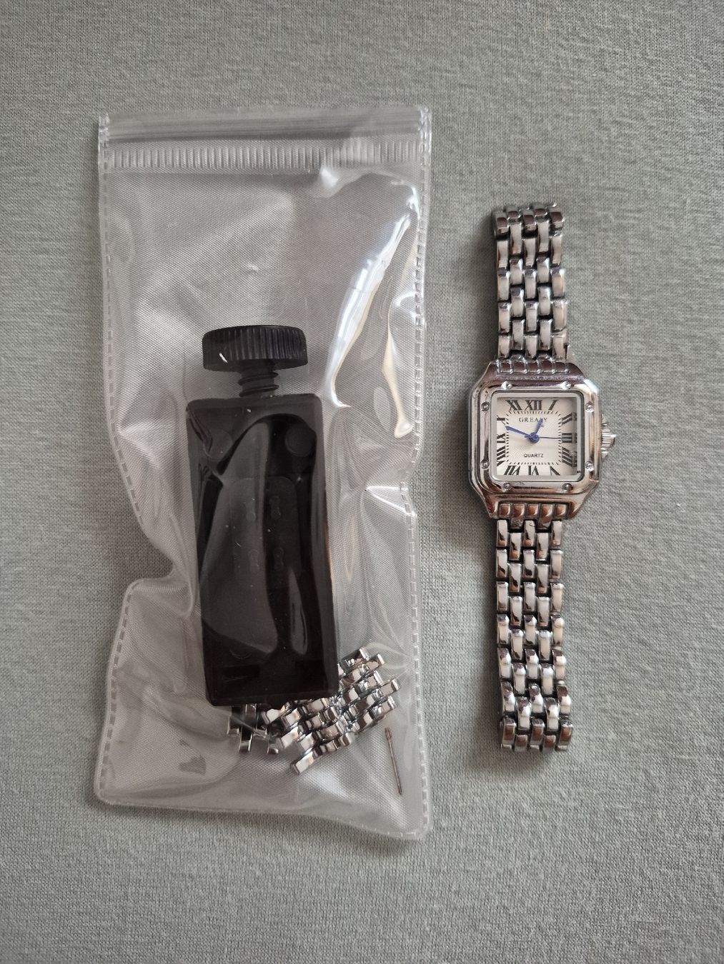 Uhren: montre vintage argentée – Gebraucht aus Villars-sur-Glâne von dia_2q2l