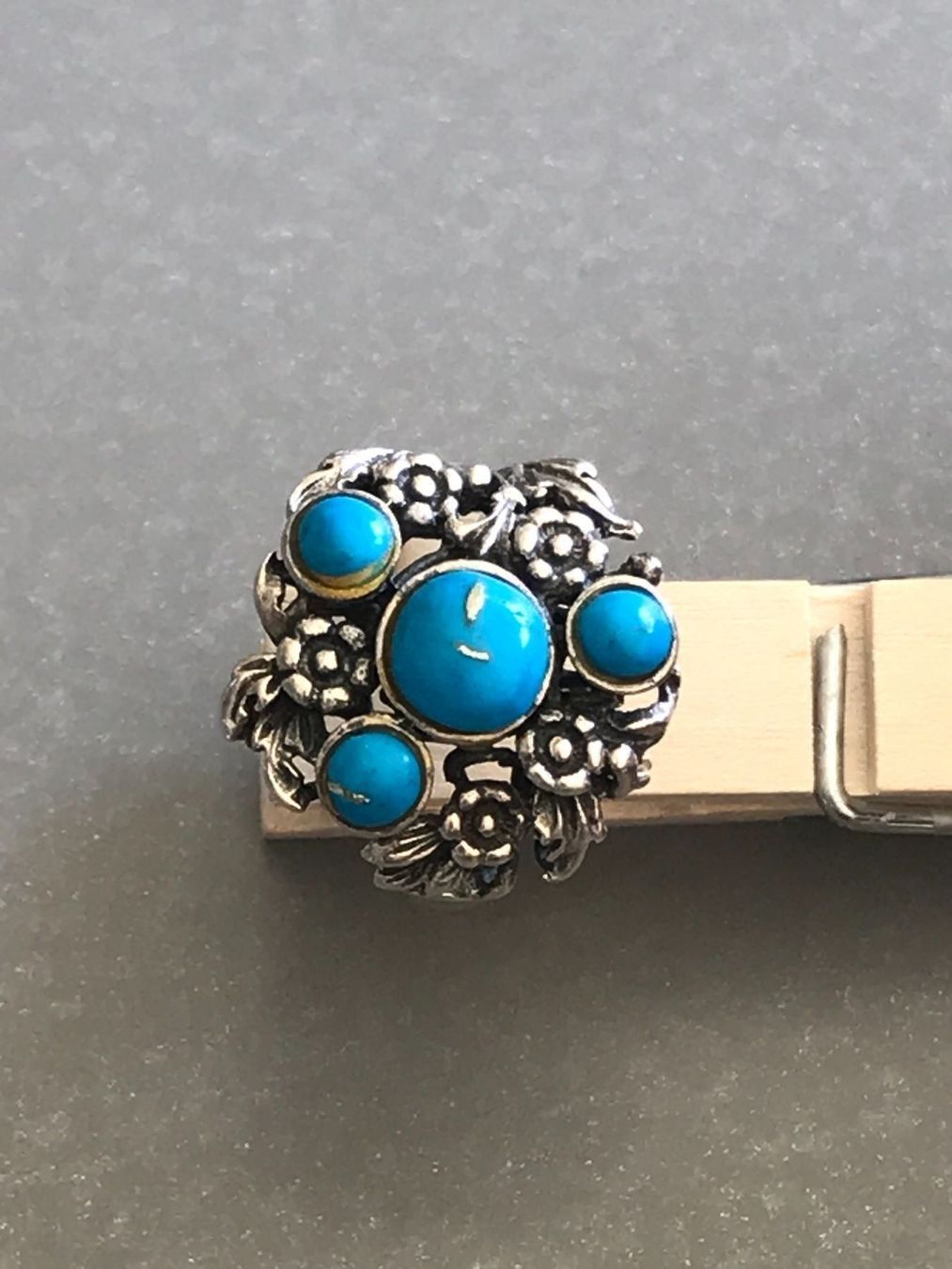 Ringe: XXL Ring EMAILLE Email Türkis Rg51 – Gebraucht aus Basel von gretchen03 1