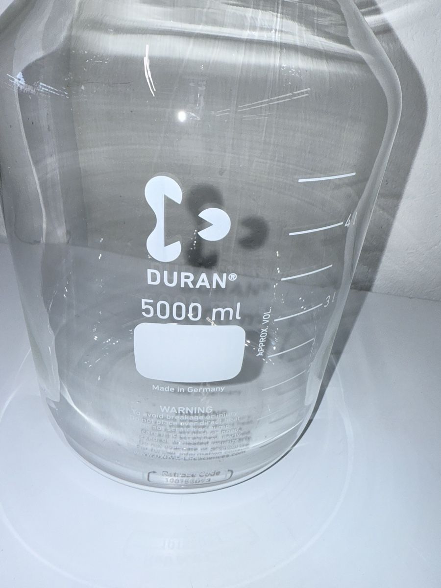 Schott Accessori da laboratorio: Duran Schott Glasflasche 5000ml neu Laborflasche  – Nuovo (secondo la descrizione) da Schupfart venduto da philippb06 1