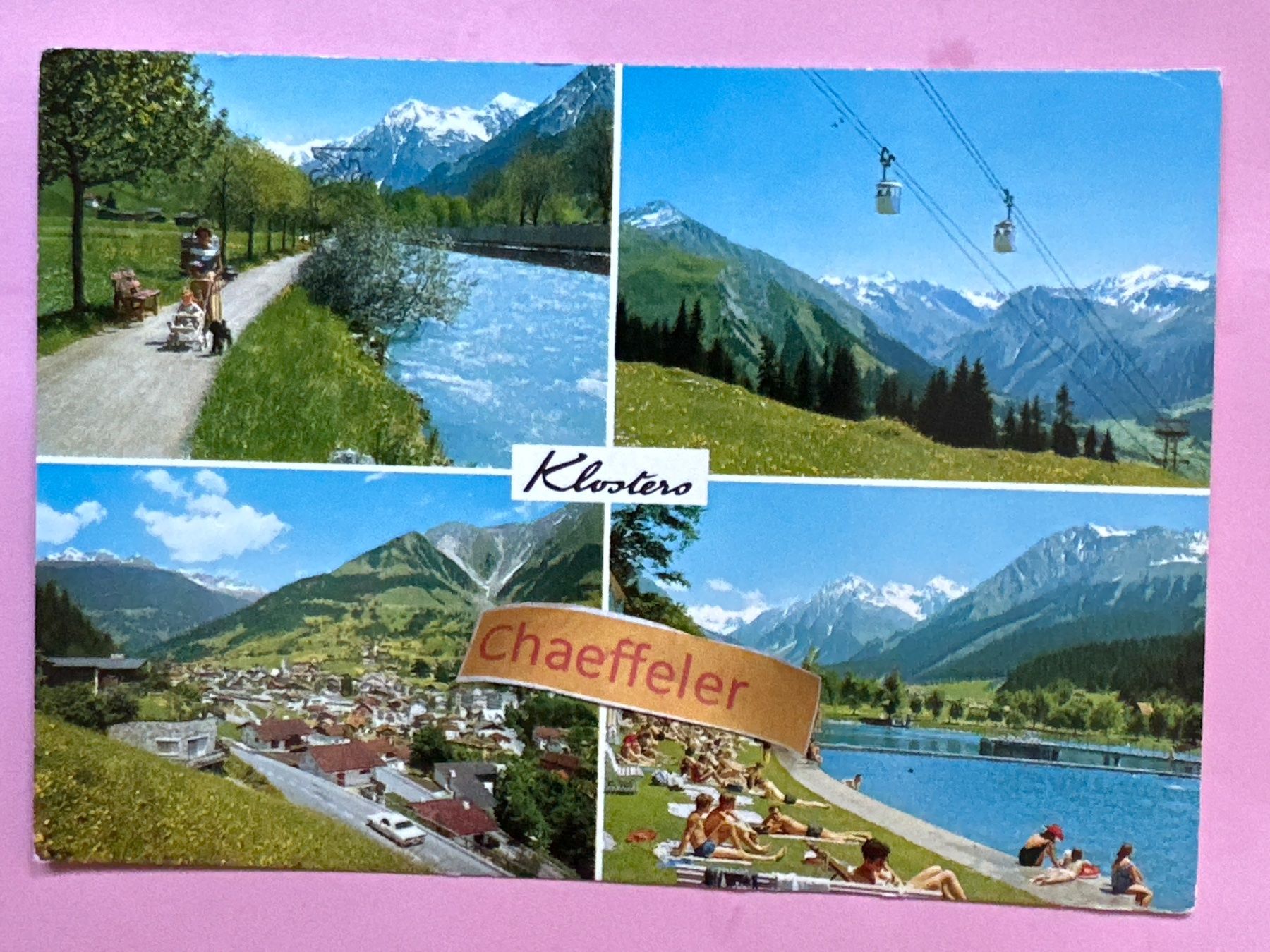 Cartoline postali: 1970 Klosters – Usato da Zürich venduto da Chaeffeler