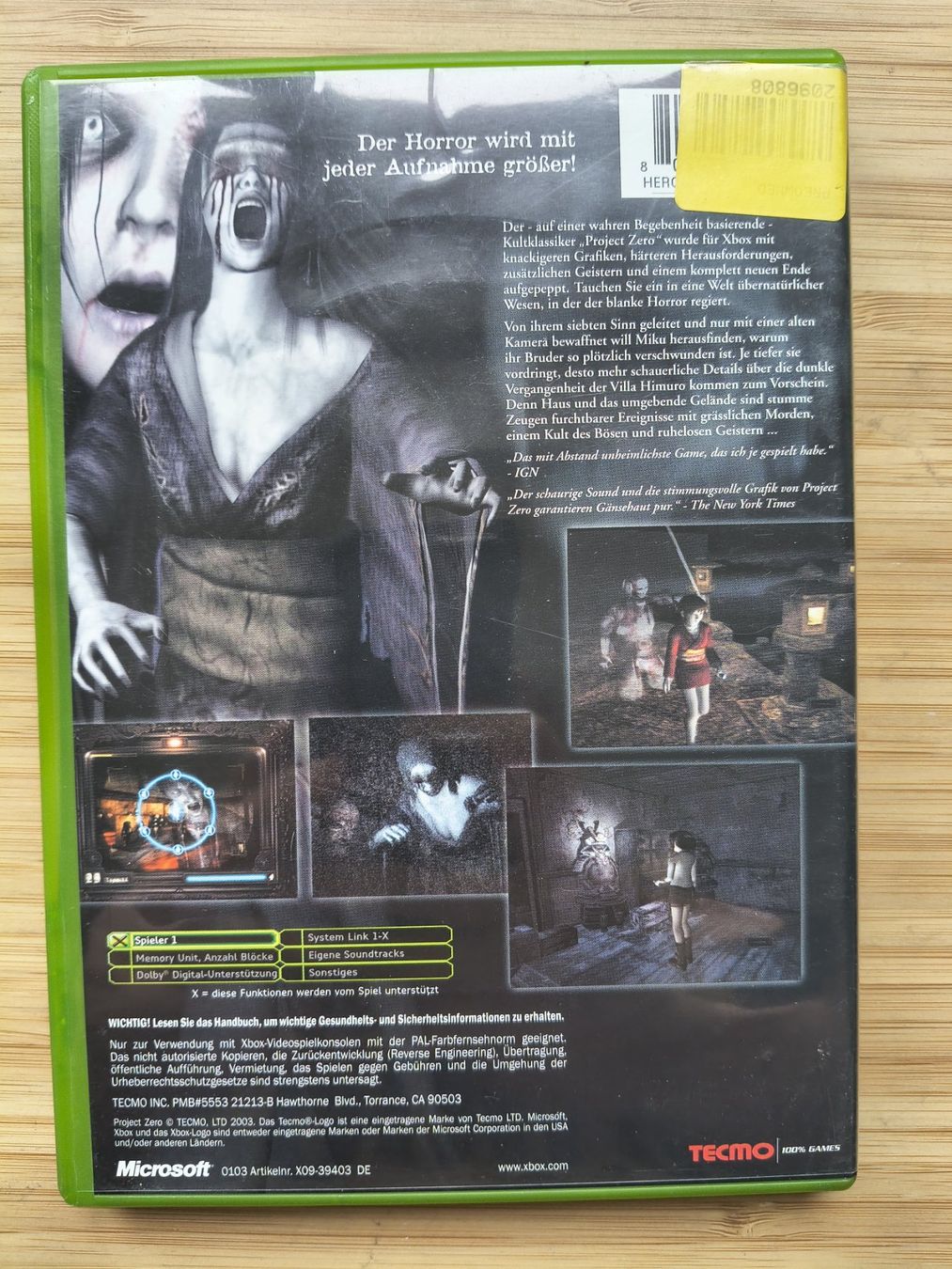 Giochi: Project ZERO (XBox) – Usato da Riedholz venduto da ste_96cd 1