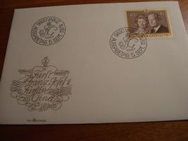Liechtenstein FDC 10.- Marke 1974, Fürst + Fürstin
