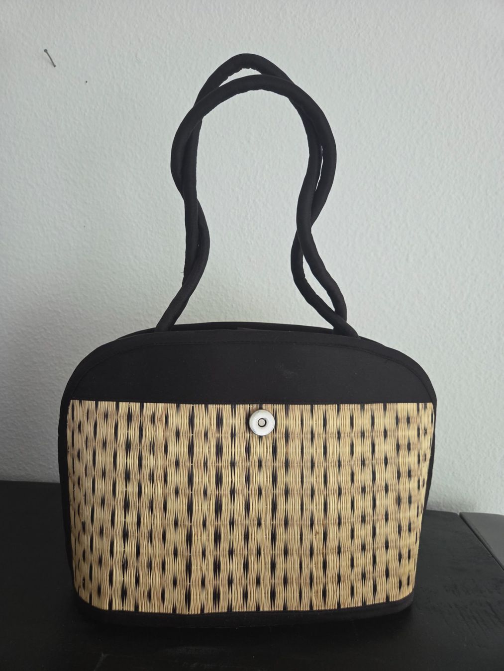 Borse da donna: Damen Handtasche, neu, Stroh, Handarbeit! – Nuovo (secondo la descrizione) da Basel venduto da Anghkorwatt