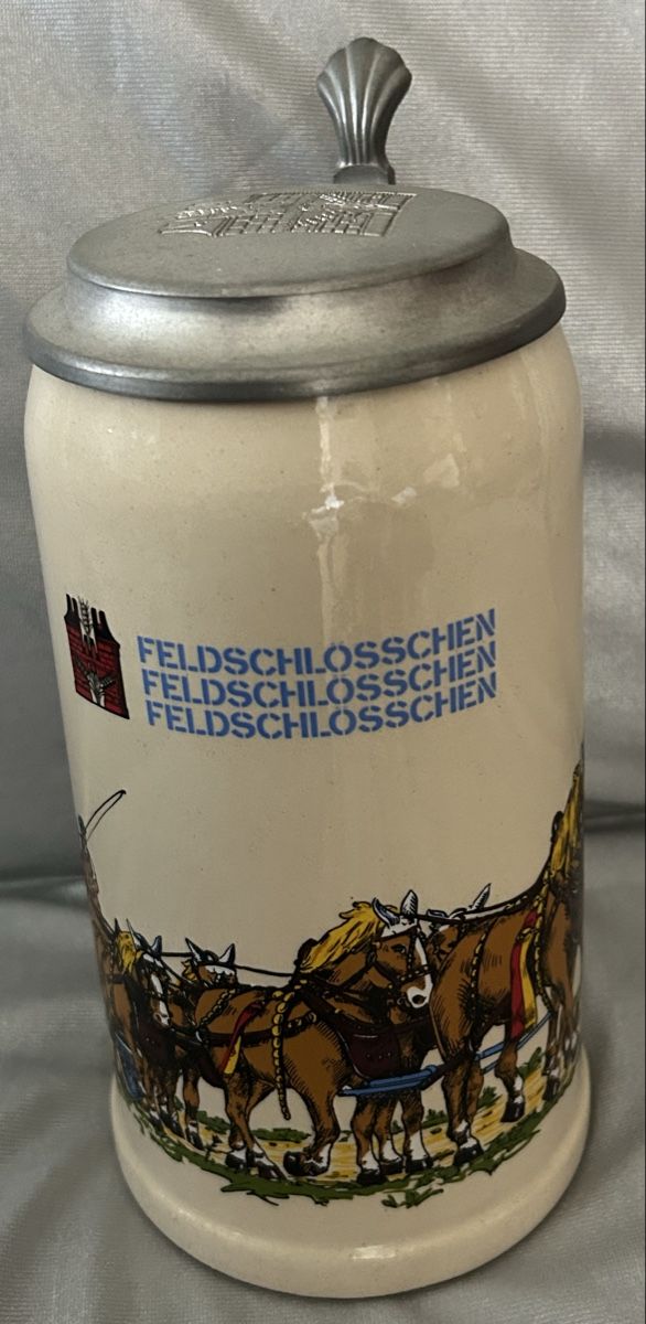Feldschlösschen Bicchieri: ***Sammler-Bierkrug 1L Feldschlösschen*** – Usato da Winterthur venduto da stella67 2