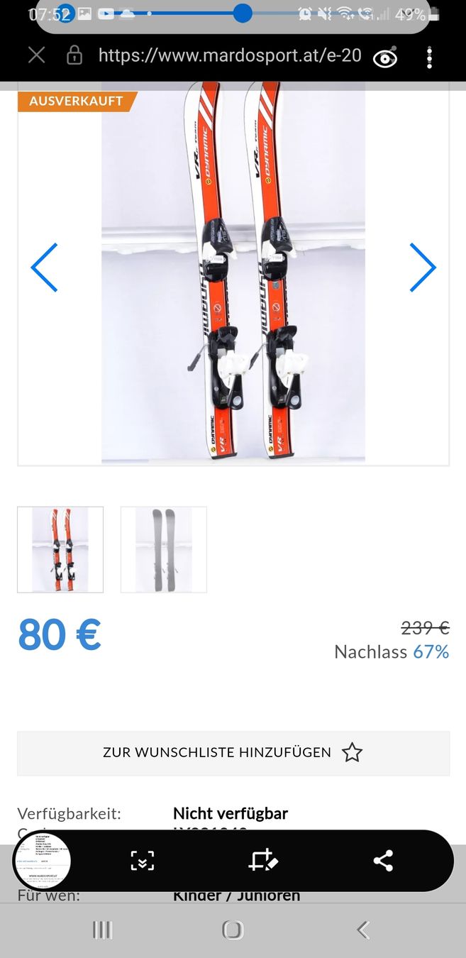 Skis: Ski Dynamic, kinder-junioren 120 – Gebraucht aus Zürich von yoarg 4