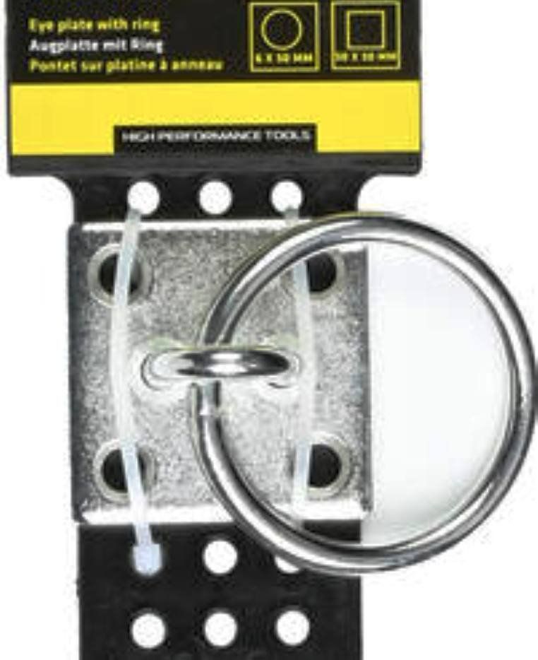 Piatti di portata: Augplatten mit Ring 6 mm / Anbindering   Grösse: 50x50 mm – Nuovo e nell'imballaggio originale da St. Gallen venduto da schnaeppchen-preise 1