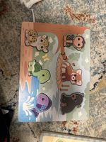 Holzpuzzle für Kinder mit Tiermotiven, Top Zustand!