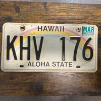 🇺🇸 U.S. Autoschild - Hawaii KHV 176 - ORIGINAL