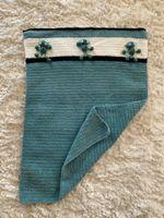 Kuscheldecke Babydecke gehäkelt mit Fröschen Baumwolle