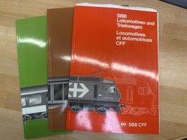 SBB Bücher Lokomotiven Triebwagen 3 Stueck gebraucht